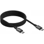USB-C uz USB-C kabelis VISION TC 1MUSBCMAG/BL — 1 m, USB 3.2 Gen 2 (3.1 Gen 2), melns, niķelēti kontakti
