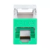 Intellinet Cat6a STP Toolless Slimline Keystone modulis, melns