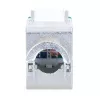 Intellinet Cat6a STP Toolless Slimline Keystone modulis, melns