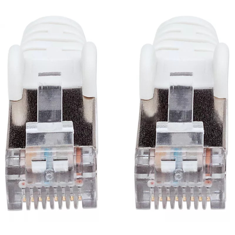 Intellinet tīkla vads, Cat6, 15m, Balts, Varš, S/FTP, LSOH / LSZH, PVC, RJ45, Apzeltīti kontakti, Aizsargvāciņš, Mūža garantija