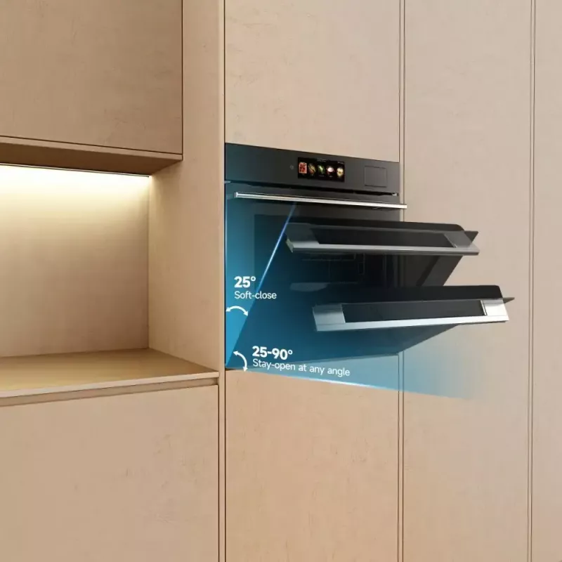 Iebūvējamā cepeškrāsns Dreame OZ60 Pro Combi — 81 L, 60 cm, melna, Energoefektivitātes klase A++