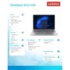 Portatīvais dators Lenovo ThinkBook 16 G9 21UT0077PB Windows 11 Pro, 16.0 inch WQXGA, 16GB RAM, 512GB SSD, Arctic Grey