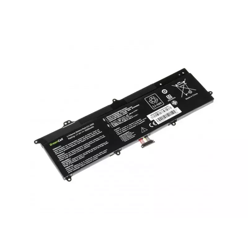 Akumulators ASUS portatīvajiem datoriem Green Cell AS88 — saderīgs ar X201E, F201E, VivoBook F202E, Q200E, S200E, X202E