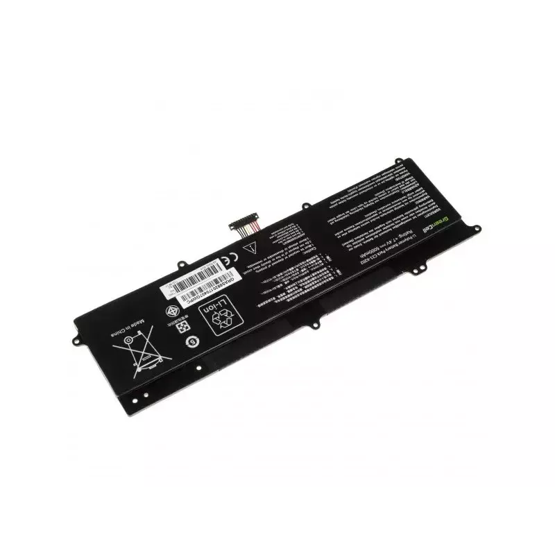 Akumulators ASUS portatīvajiem datoriem Green Cell AS88 — saderīgs ar X201E, F201E, VivoBook F202E, Q200E, S200E, X202E