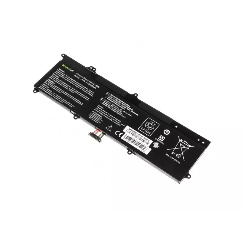 Akumulators ASUS portatīvajiem datoriem Green Cell AS88 — saderīgs ar X201E, F201E, VivoBook F202E, Q200E, S200E, X202E