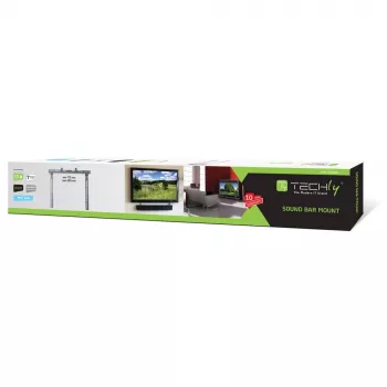 Techly ICA-PLB 102S Melns Skaļruņa Kronšteins Soundbar 10kg