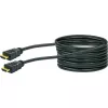 HDMI kabelis SCHWAIGER HDM100 013 — 10 m, HDMI Type A vīriešu–vīriešu, apzeltīti kontakti, melns