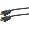 HDMI kabelis SCHWAIGER HDM100 013 — 10 m, HDMI Type A vīriešu–vīriešu, apzeltīti kontakti, melns