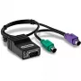 PS/2 kabelis Trendnet TK-CAT5P 0.4m 2x 6-p Mini-DIN Melns