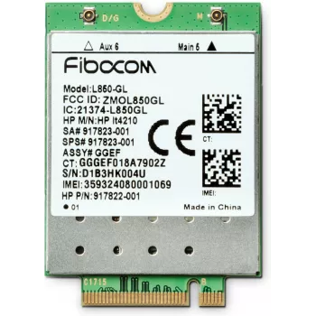 HP XMM™ 7360 LTE-Advance WWAN modulis, 42 mm, 30 mm, 2.3 mm, 6.2 g