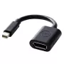 DELL 470-13627 video kabeļa adapteris 0.203 m 20-pin DisplayPort FM Apple mini-DisplayPort M Melns