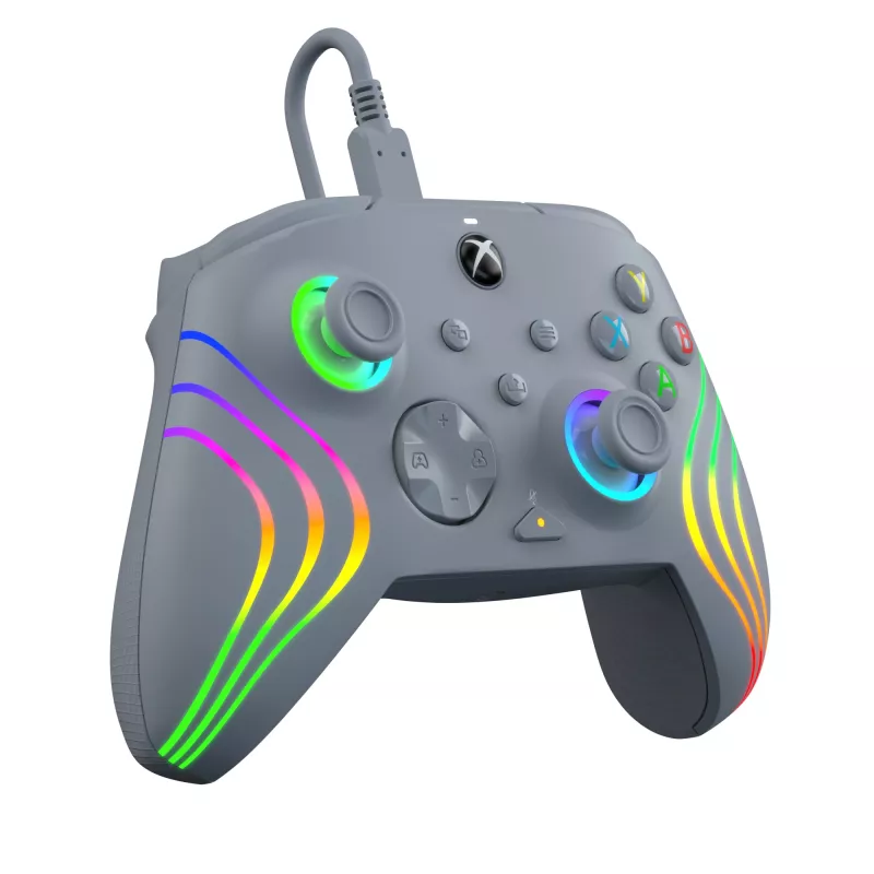 PDP Afterglow Wave Grey vadu spēļu kontrolieris PC, Xbox One, Xbox Series S, Xbox Series X