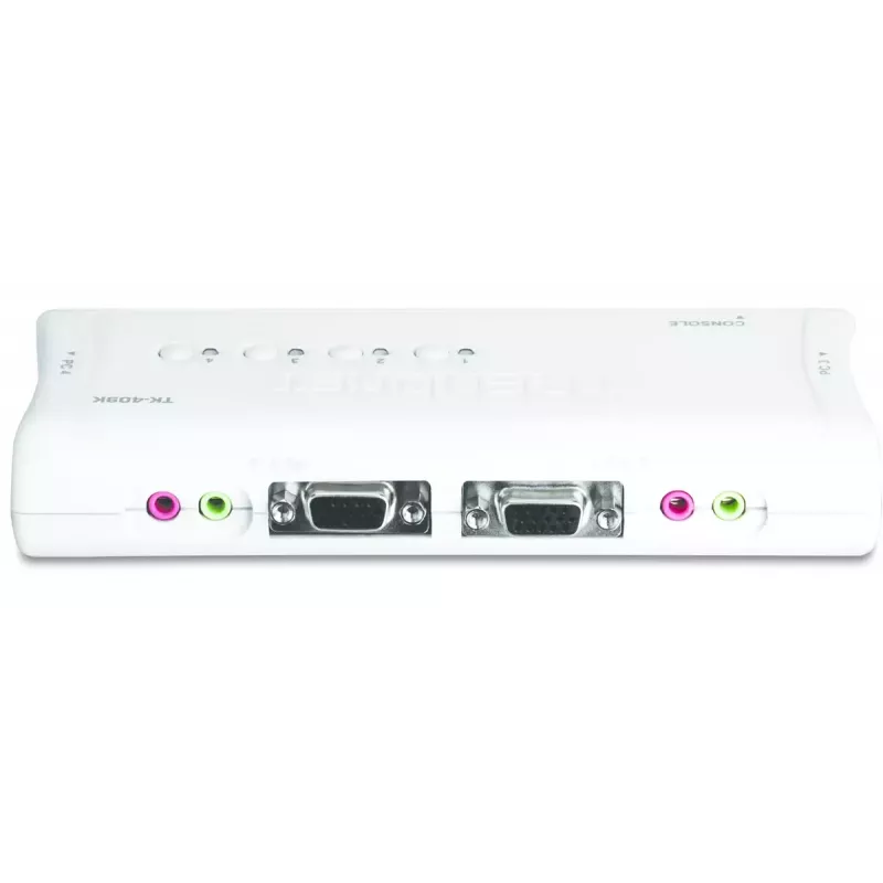 KVM slēdzis Trendnet TK-409K 4 portu USB VGA 2048x1536 1.6m vads Zils