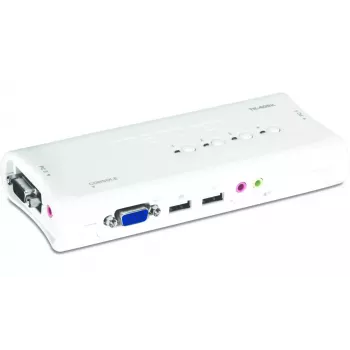KVM slēdzis Trendnet TK-409K 4 portu USB VGA 2048x1536 1.6m vads Zils