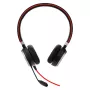 Jabra EVOLVE 40 UC Stereo, vadu austiņas, birojam/zvanu centram, 171 g, melna