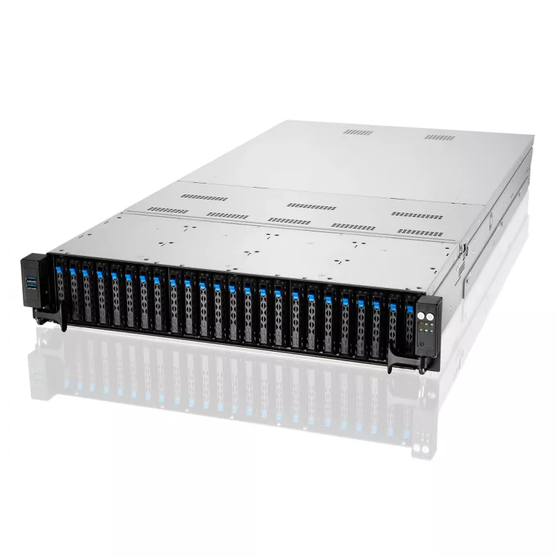 ASUS RS720-E11-RS24U Intel C741 Rack (2U) korpuss melns, sudrabs