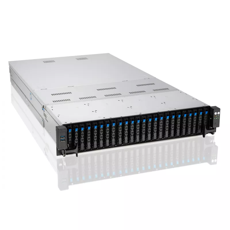 ASUS RS720-E11-RS24U Intel C741 Rack (2U) korpuss melns, sudrabs