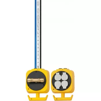 Pagarinātājs Brennenstuhl 1151160100 5m 4 Kontaktligzdas Iekštelpām Melns Dzeltens