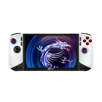 MSI Claw 8 AI+ A2VM-091 portatīvā spēļu konsole 20.3 cm (8 collu) 2 TB Skārienekrāns Wi-Fi Melns, Balts