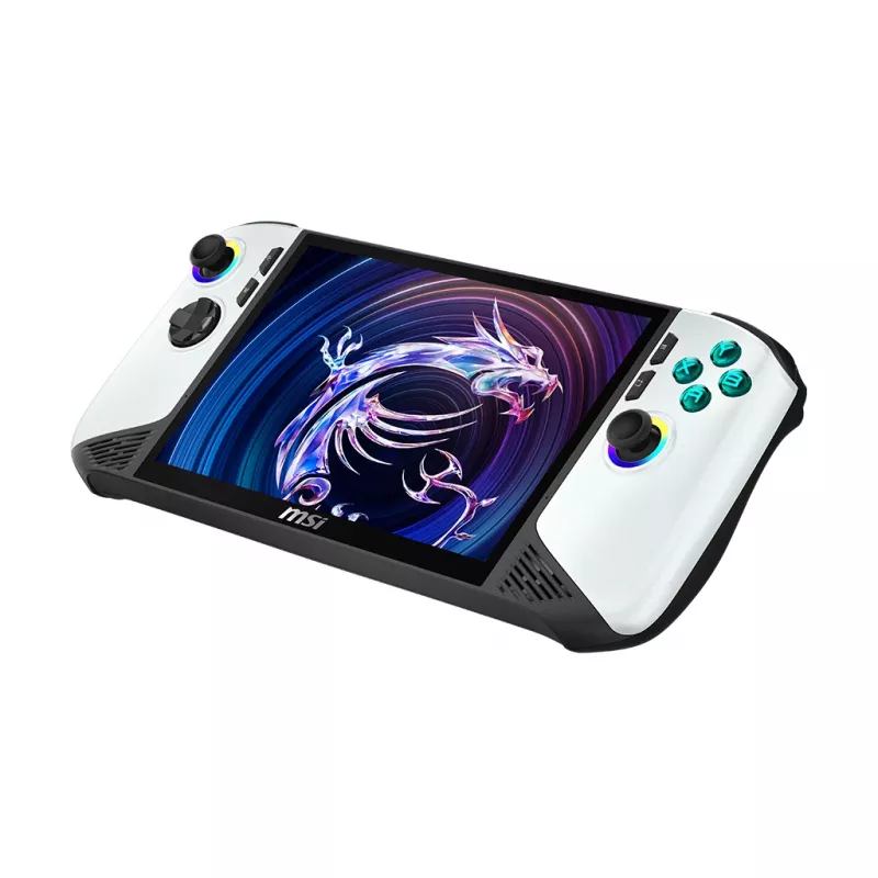 MSI Claw 8 AI+ A2VM-091 portatīvā spēļu konsole 20.3 cm (8 collu) 2 TB Skārienekrāns Wi-Fi Melns, Balts