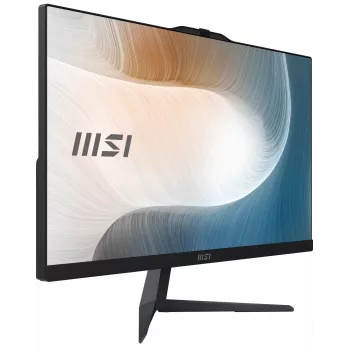 MSI Modern AM242 12M-1629XDE All-in-One dators, Intel Core i3-1215U, 23.8 inch Full HD IPS, 8GB DDR4, 256GB SSD, Wi-Fi 6E, Melns