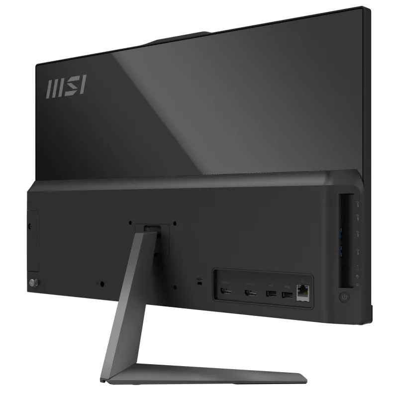 MSI Modern AM242 12M-1629XDE All-in-One dators, Intel Core i3-1215U, 23.8 inch Full HD IPS, 8GB DDR4, 256GB SSD, Wi-Fi 6E, Melns