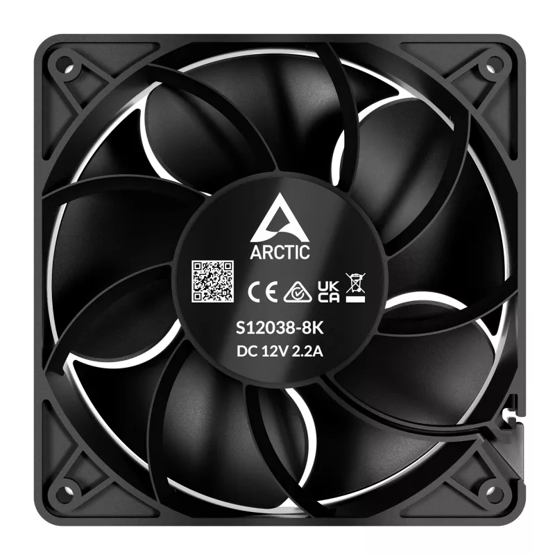 Ventilators ARCTIC S12038-8K 120 mm 8000 RPM Server 3 komplektā