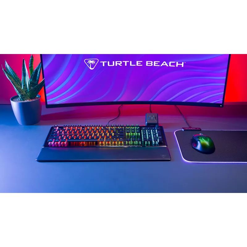 Turtle Beach Vulcan II mehāniskā tastatūra spēlēm, USB, melna, vācu izkārtojums