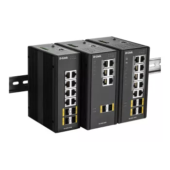 D-Link DIS-300G-12SW 12-Port L2 pārvaldāms slēdzis ar 8 x Gigabit Ethernet un 4 x SFP