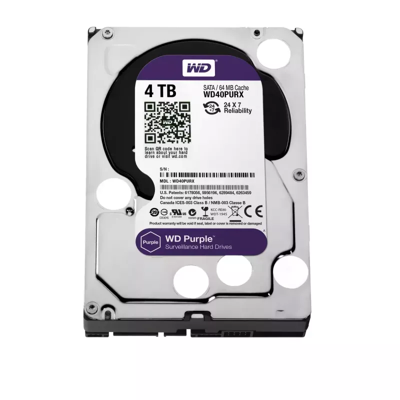 HDD Western Digital 4TB 3.5 collu SATA III disks WD40PURX