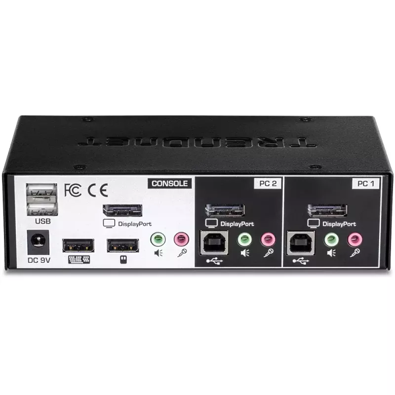 KVM slēdzis Trendnet TK-241DP Melns