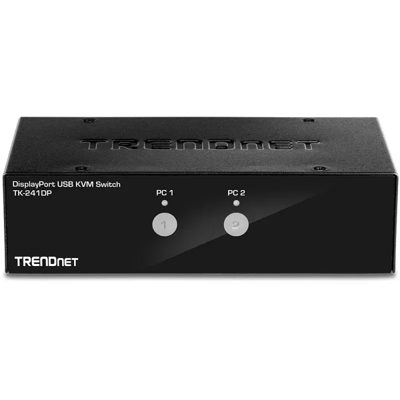 KVM slēdzis Trendnet TK-241DP Melns