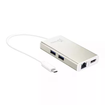 USB-C daudzfunkciju adapteris j5create JCA374-N, vadu, 60W, 4K