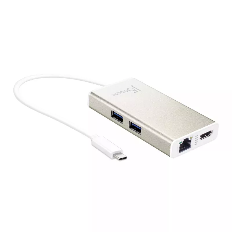 USB-C daudzfunkciju adapteris j5create JCA374-N, vadu, 60W, 4K