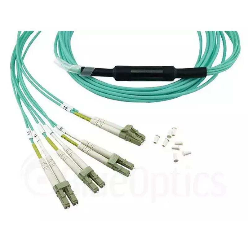 Šķiedru optikas kabelis BlueOptics MC6709309-010-BO 10 m OM3 MPO uz 4×LC (50 µm) akva