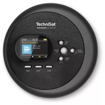 Pārnēsājams CD atskaņotājs TechniSat DIGITRADIO CD 2GO BT Melns MP3 DAB+ FM