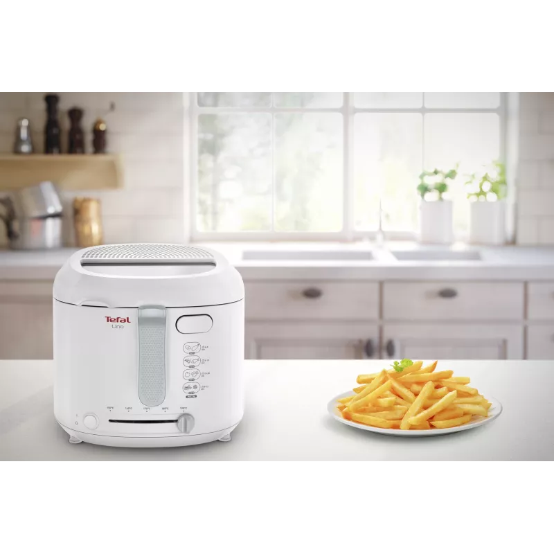 Fritieris Tefal Uno FF203130, 1600 W, 1,8 L, balts
