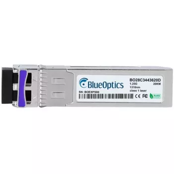 Tīkla raiduztvērēja modulis BlueOptics AT-SPBD20DUAL-14-BO — optiskās šķiedras SFP, cSFP interfeiss, LC savienotājs, alumīnijs