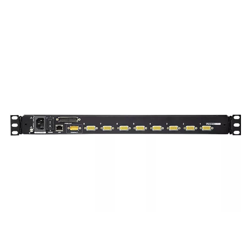 ATEN CL5708IM 8 portu 17 collu LCD KVM slēdzis ar IP (USB/PS/2 VGA) un USB perifērijas portu