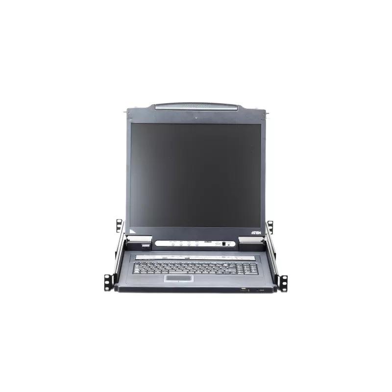ATEN CL5708IM 8 portu 17 collu LCD KVM slēdzis ar IP (USB/PS/2 VGA) un USB perifērijas portu