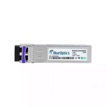 Optiskās šķiedras cSFP tīkla uztvērējs BlueOptics CSFP-BX1490-20-D-BO, 1250 Mbit/s, metāla korpuss, sudrabs