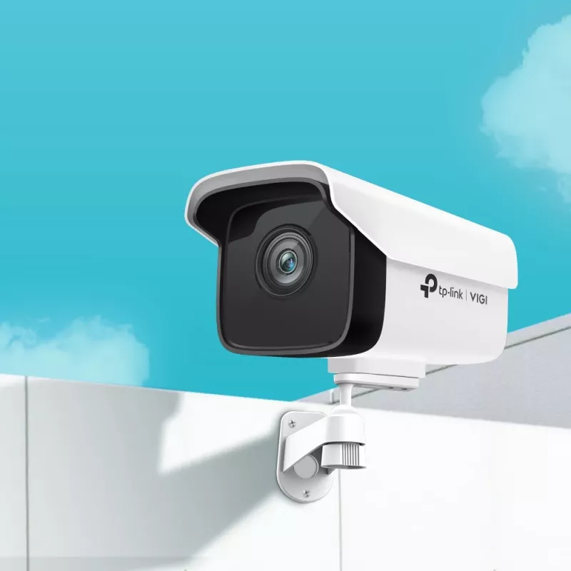IP drošības kamera TP-Link VIGI 3MP āra lodes tīkla kamera, 3 MP, 30 kadri/s, 30 m nakts redzamība, vadu, balta