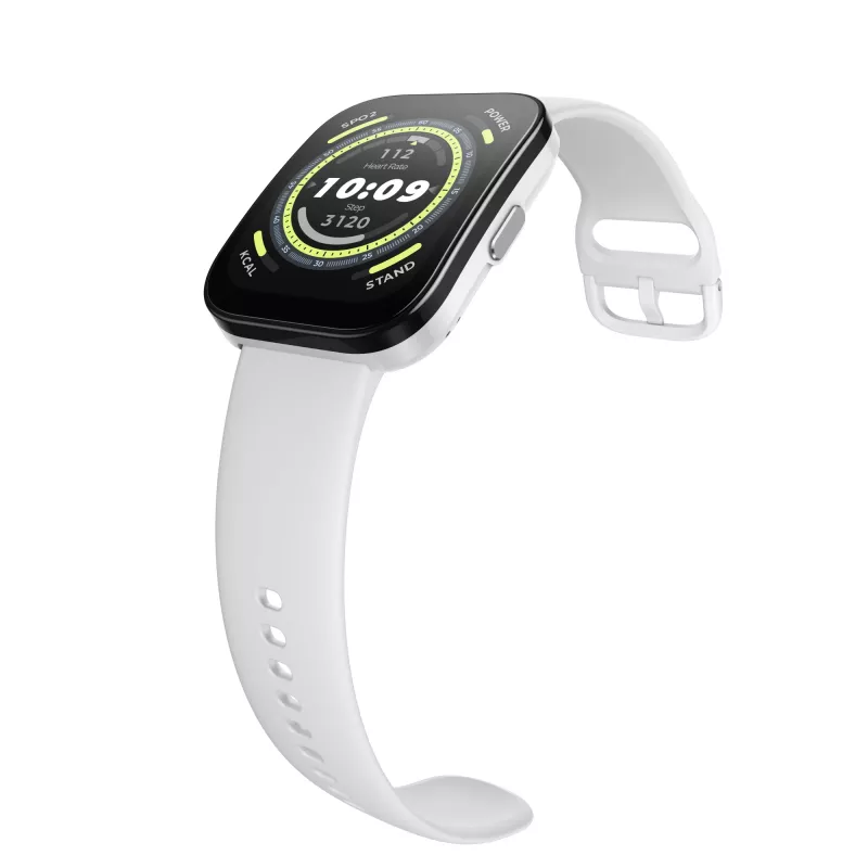 Amazfit Bip 5 4,85 cm (1,91 collu) TFT 45,9 mm Digitāls 320 x 380 pikseļi Skārienekrāns Balts GPS (satelīts)