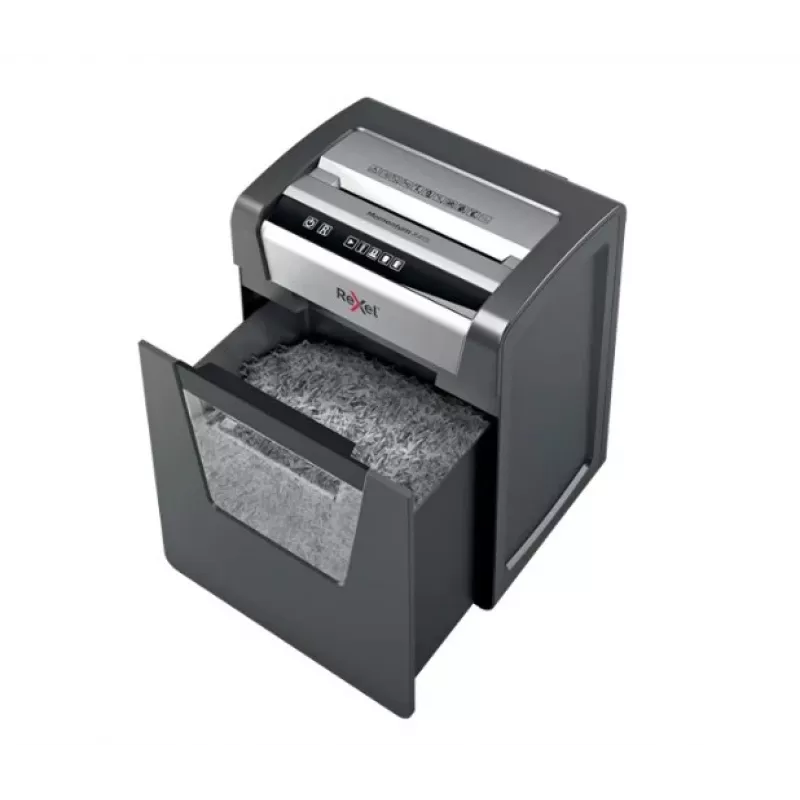 Rexel Momentum M510 papīra smalcinātājs, mikrošķērsgriezums, 2 x 15 mm, 23 L, 250 lapas, 58 dB