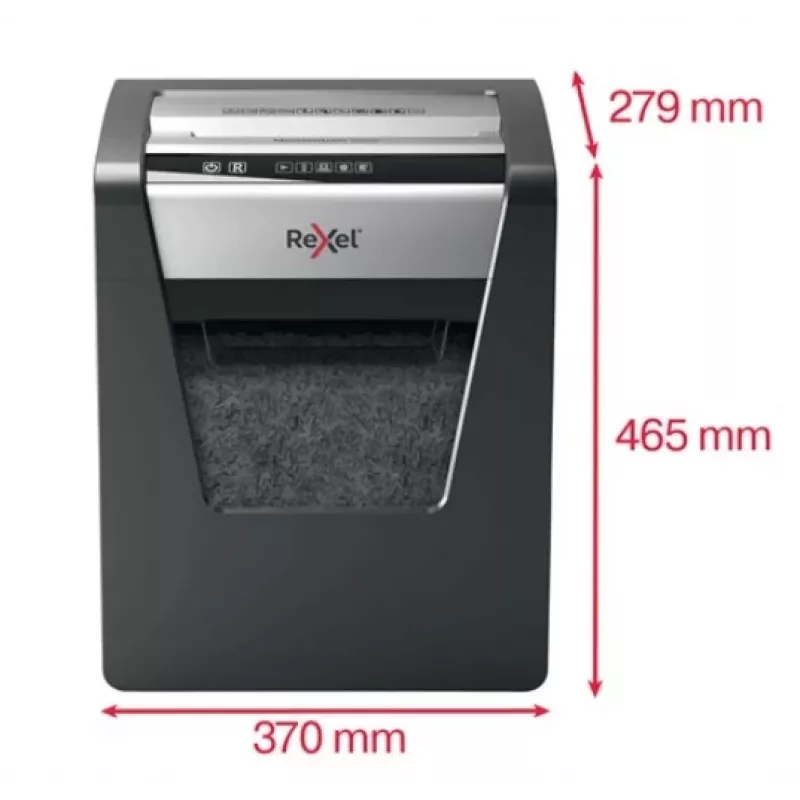 Rexel Momentum M510 papīra smalcinātājs, mikrošķērsgriezums, 2 x 15 mm, 23 L, 250 lapas, 58 dB