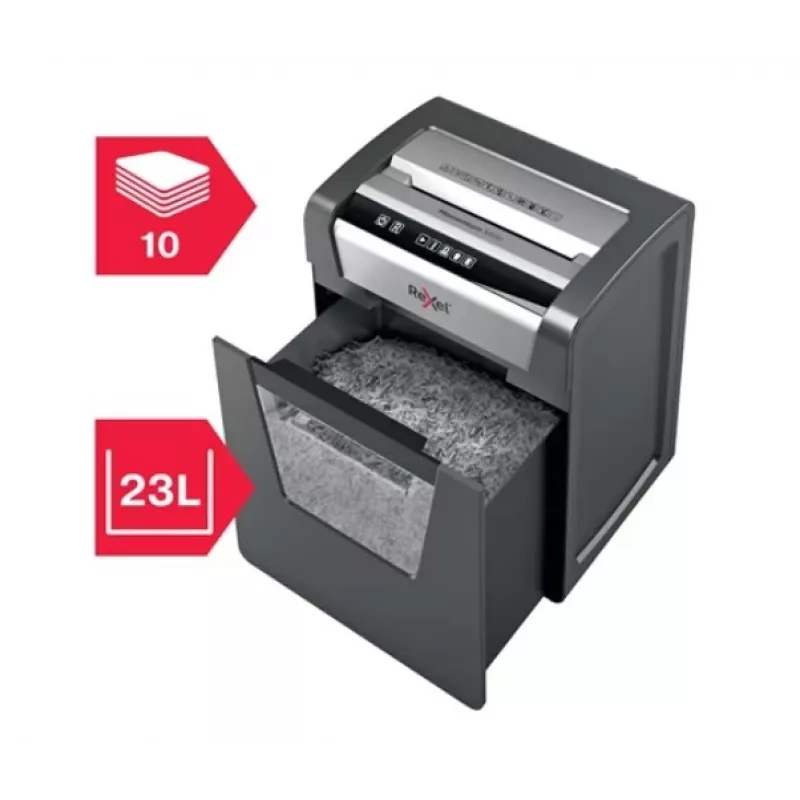 Rexel Momentum M510 papīra smalcinātājs, mikrošķērsgriezums, 2 x 15 mm, 23 L, 250 lapas, 58 dB