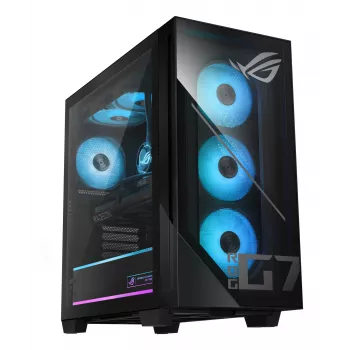 ASUS ROG G700 GM700TZ-R8700F092W AMD Ryzen™ 7 8700F 32 GB DDR5-SDRAM 2 TB SSD NVIDIA GeForce RTX 5070 Ti Windows 11 Home Tower PC Melns