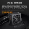 Barošanas bloks Cougar ATLAS 750W ATX3.1 80 Plus Bronze, 750 W, 24-pin ATX, 120 mm ventilators