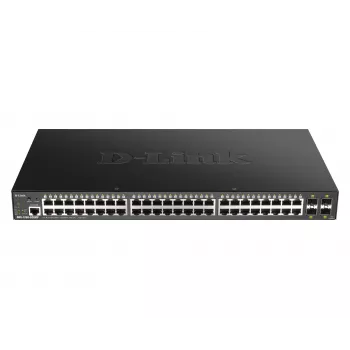 D-Link 48-portu Gigabit pārvaldāms slēdzis ar 4 x 10G SFP+, 370W PoE