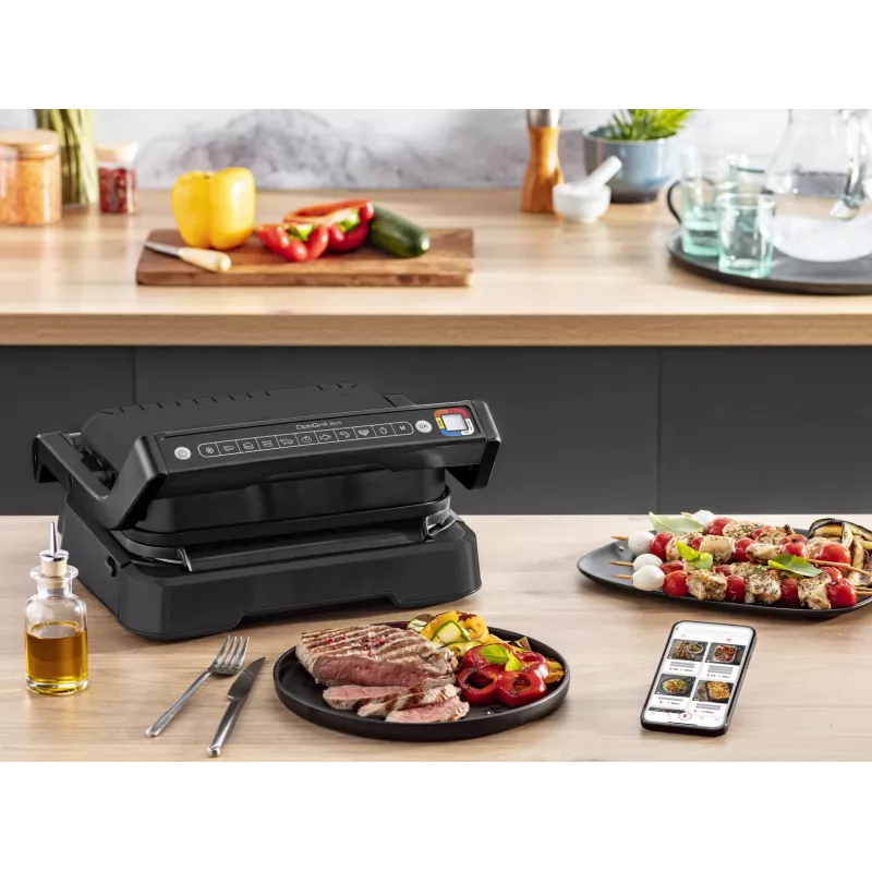 Kontakta grils Tefal OptiGrill 2in1 GC7728 2100W Melns